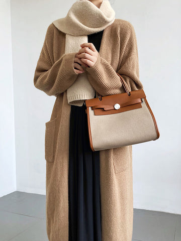 Airchics cardigans longue avec poches femme décontracté